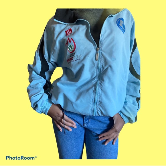 Vintage Caan Powder Blue Windbreaker XL - Picture 3 of 9